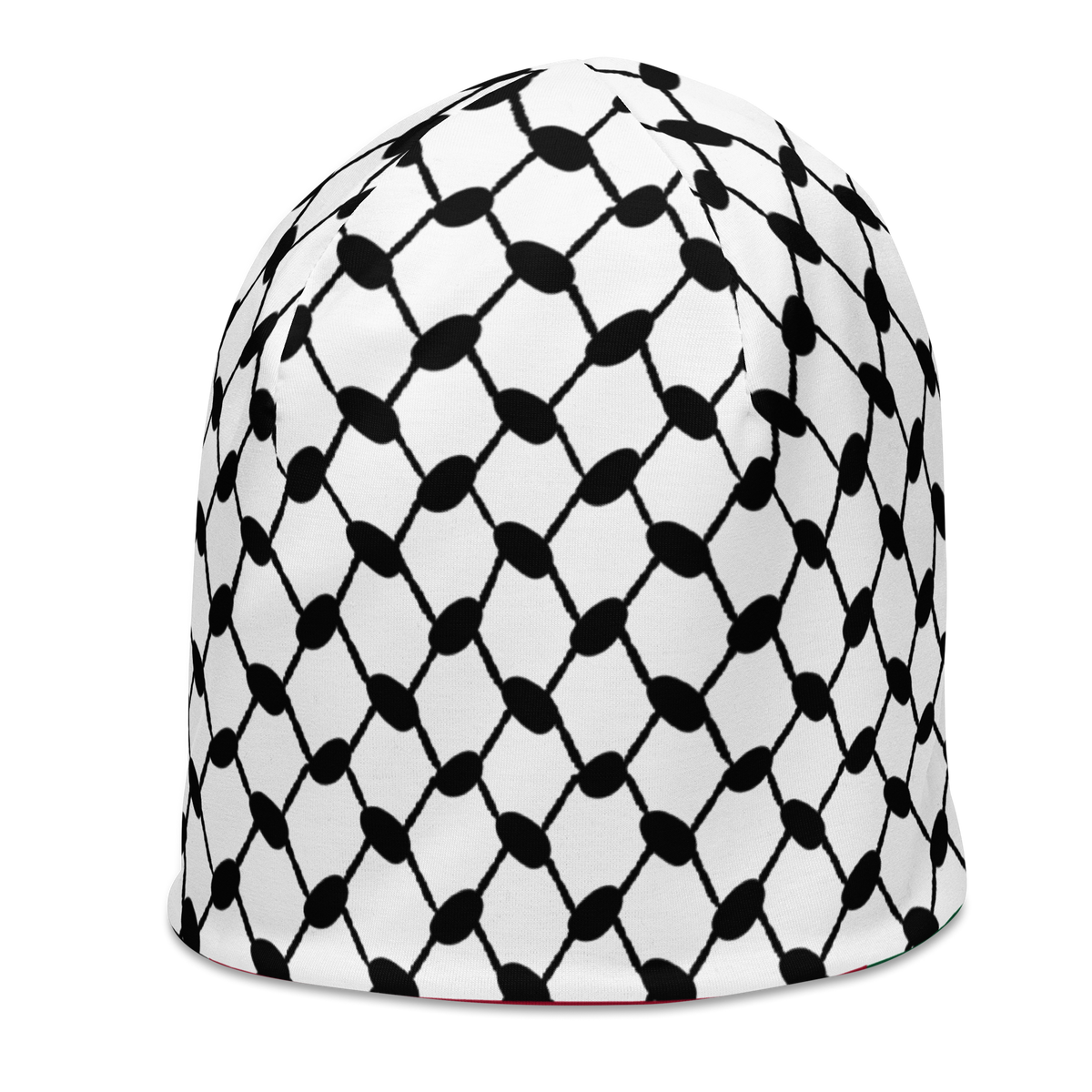 CAP Beanie - KUFIYAH - (Inner Lining) Black/Green/Red