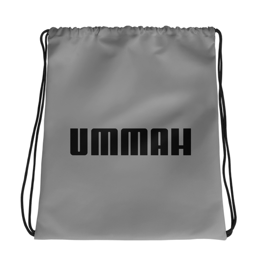 BAG Drawstring - UMMAH (Centered/Medium) - Gray/Black