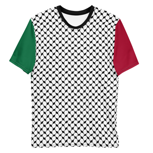 MEN's T-shirt - KUFIYAH - Black/Green/Red