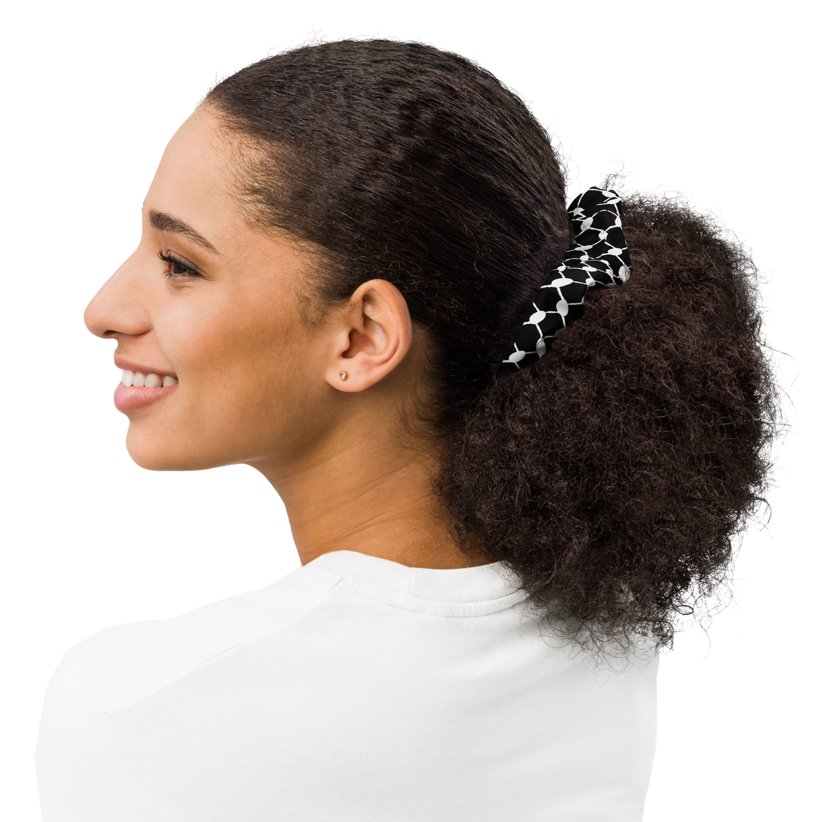WOMEN's Hair Scrunchie - KUFIYAH - Black