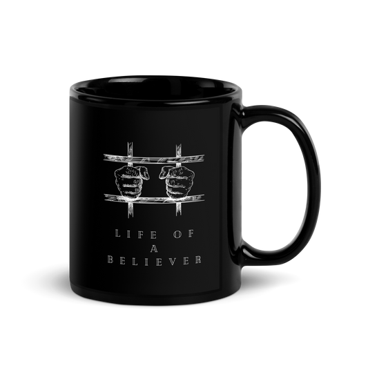 MUG Glossy Black - LIFE OF A BELIEVER
