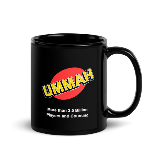 MUG Glossy Black - UMMAH MORE THAN - White