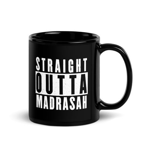 MUG Glossy Black - STRAIGHT OUTTA MADRASAH