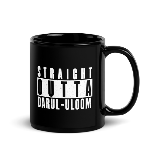 MUG Glossy Black - STRAIGHT OUTTA DARUL-ULOOM