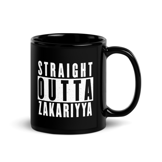 MUG Glossy Black - STRAIGHT OUTTA ZAKARIYYA
