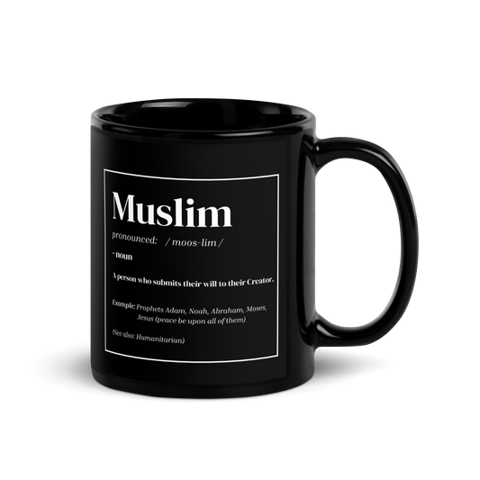 MUG Glossy Black - MUSLIM DEFINITION - White