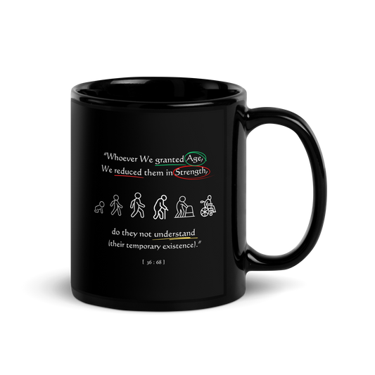 MUG Glossy Black - GRANTED AGE REDUCED STRENGTH