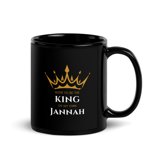 MUG Glossy Black - KING OF MY OWN JANNAH