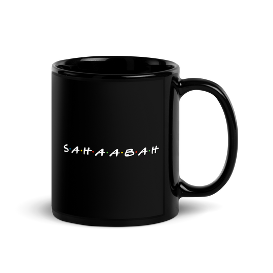 MUG Glossy Black - SAHAABAH - White