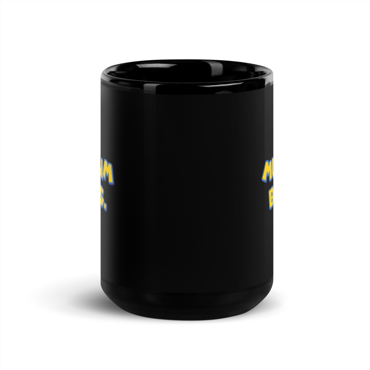 MUG Glossy Black - MUSLIM BROS - Large