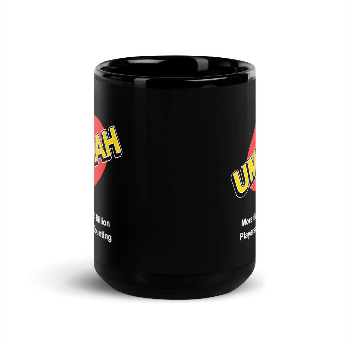 MUG Glossy Black - UMMAH MORE THAN - White