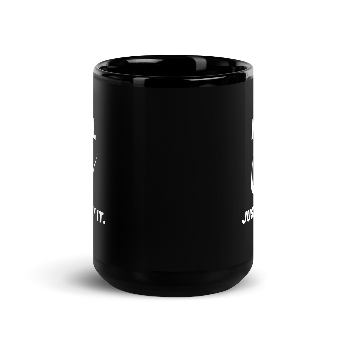MUG Glossy Black - NAFL JUST PRAY IT w/ Logo - White