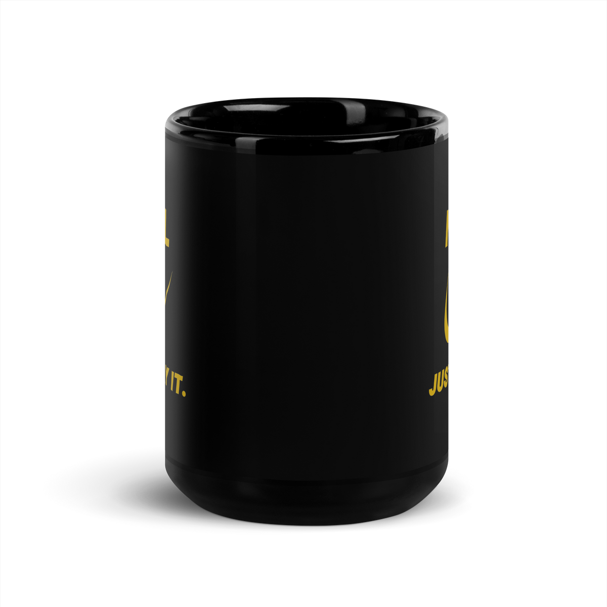MUG Glossy Black - NAFL JUST PRAY IT w/ Logo - Gold