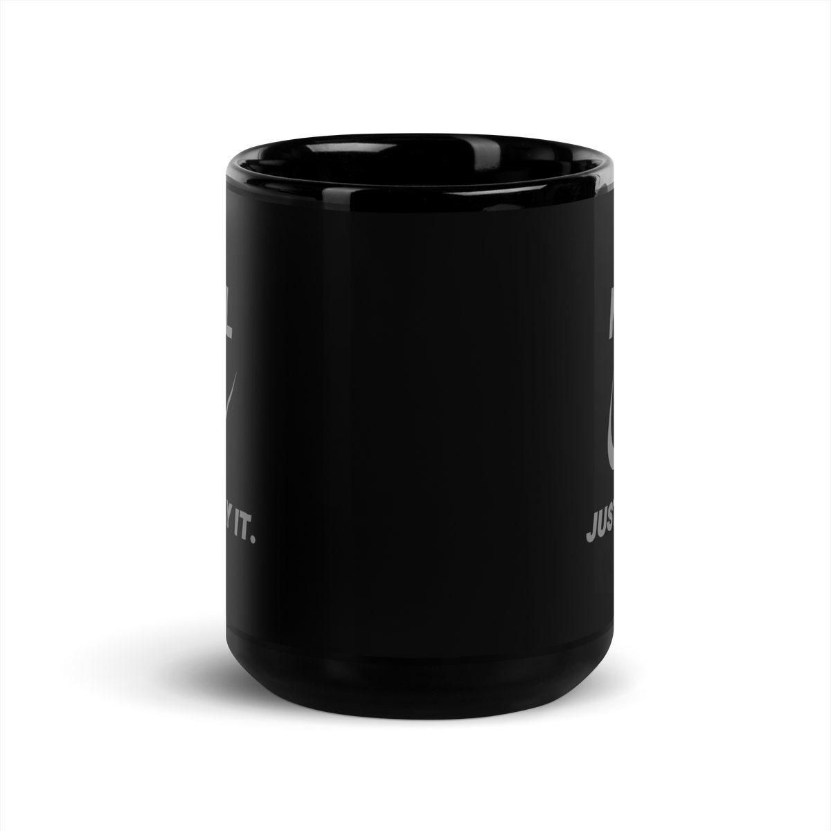 MUG Glossy Black - NAFL JUST PRAY IT w/ Logo - Silver