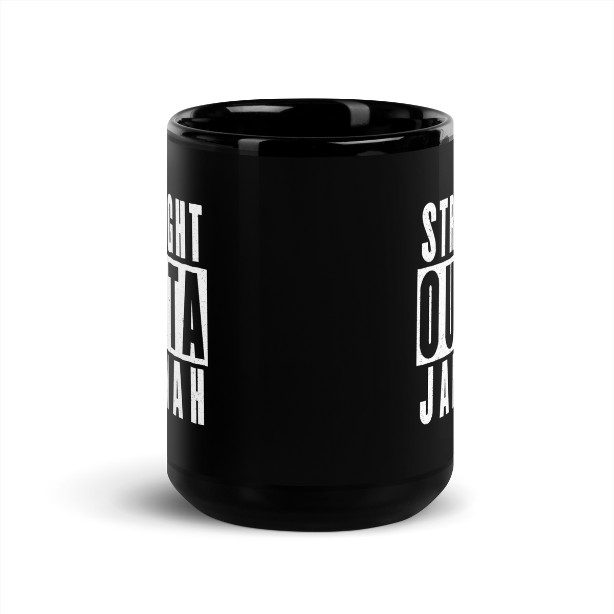 MUG Glossy Black - STRAIGHT OUTTA JANNAH