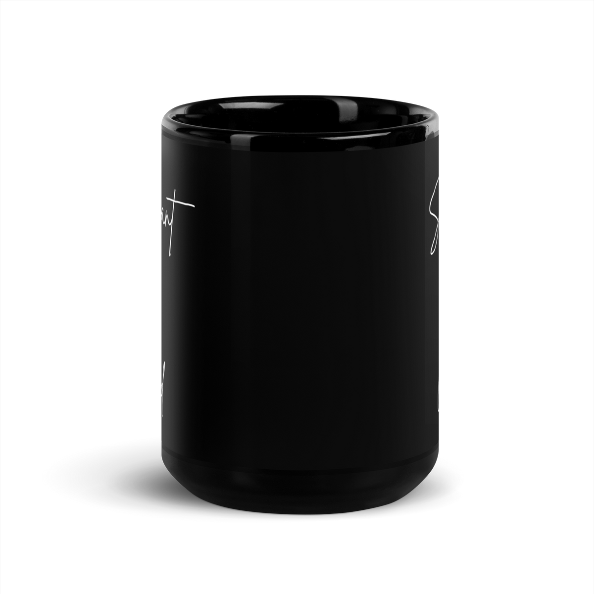 MUG Glossy Black - SERVANT OF GOD (Signature Collection) - White