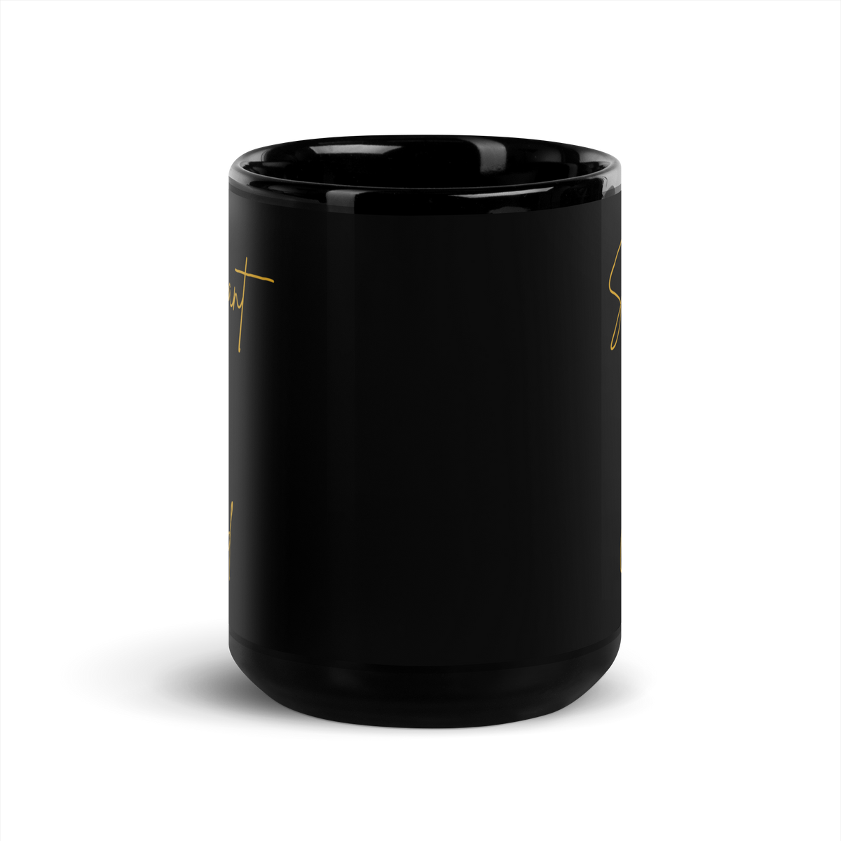 MUG Glossy Black - SERVANT OF GOD (Signature Collection) - Gold