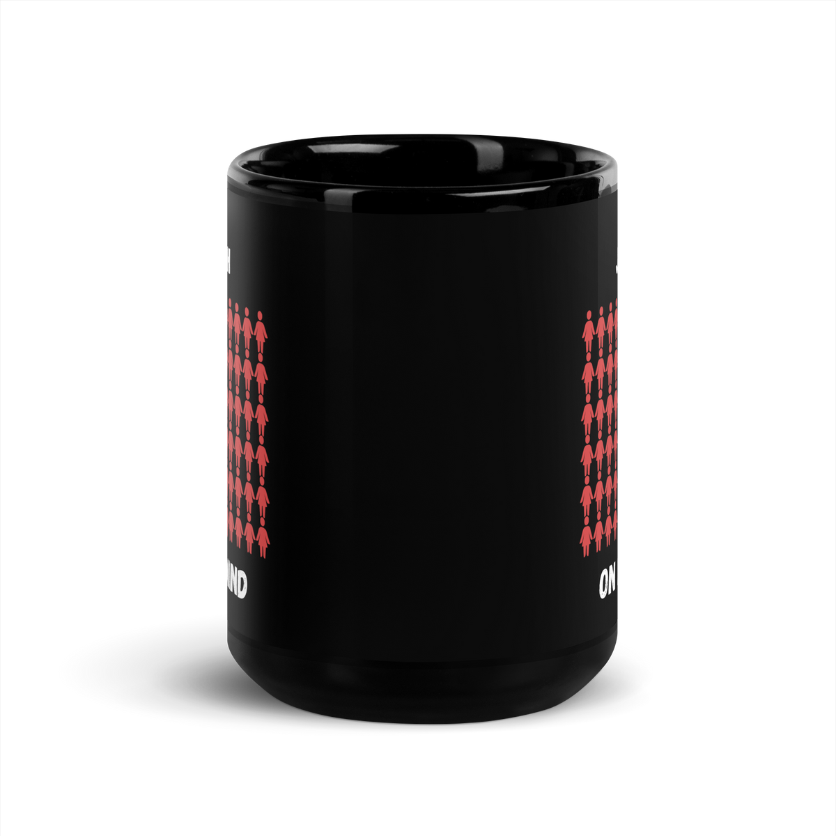 MUG Glossy Black - JANNAH ON MY MIND - White/Blue