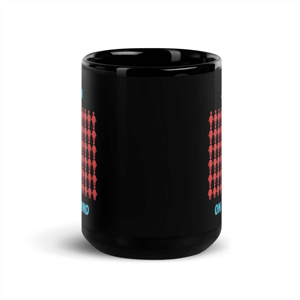 MUG Glossy Black - JANNAH ON MY MIND - Blue