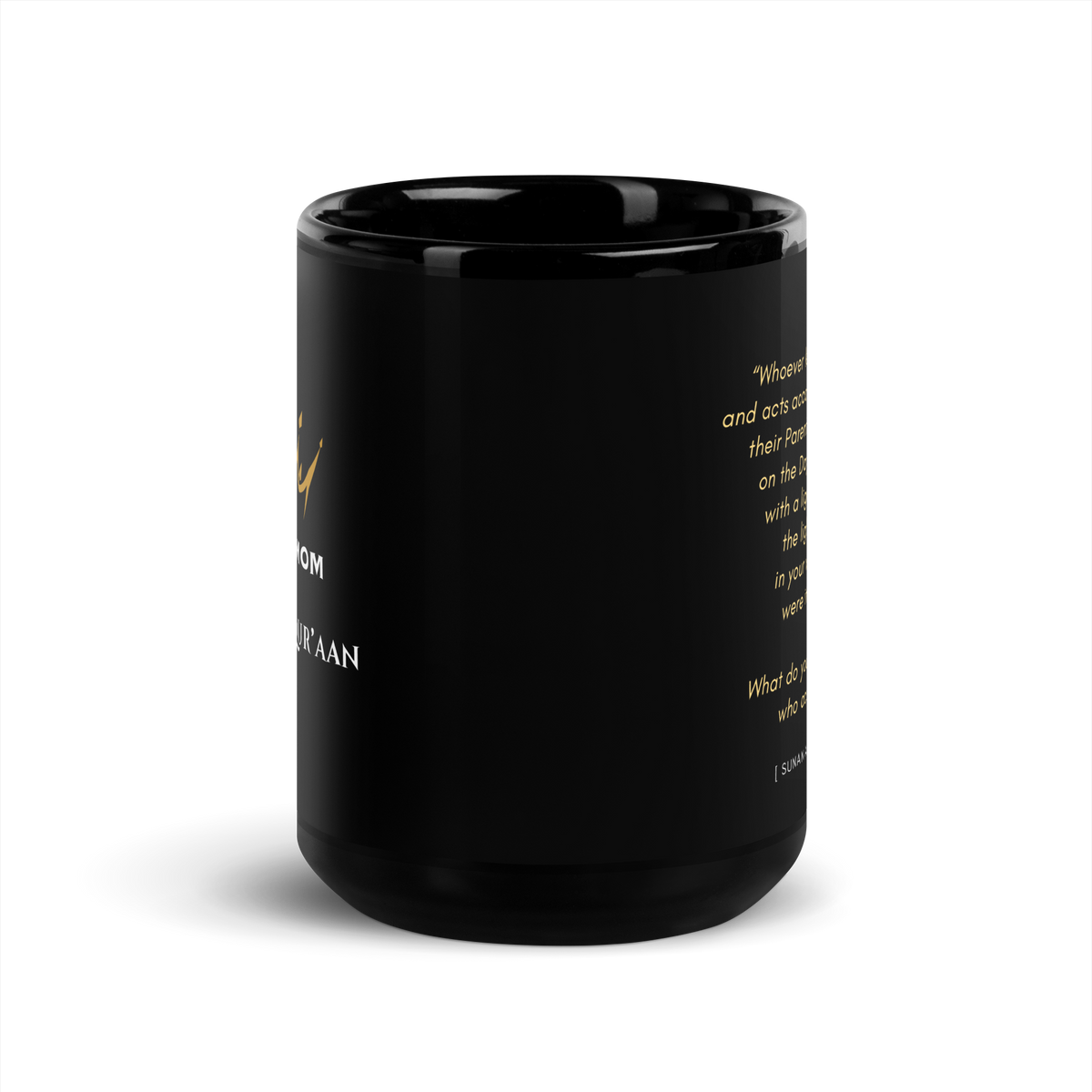 MUG Glossy Black - PROUD MOM OF HAAFIZ