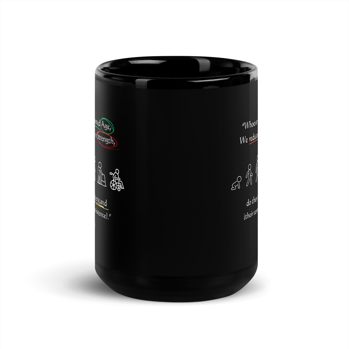 MUG Glossy Black - GRANTED AGE REDUCED STRENGTH