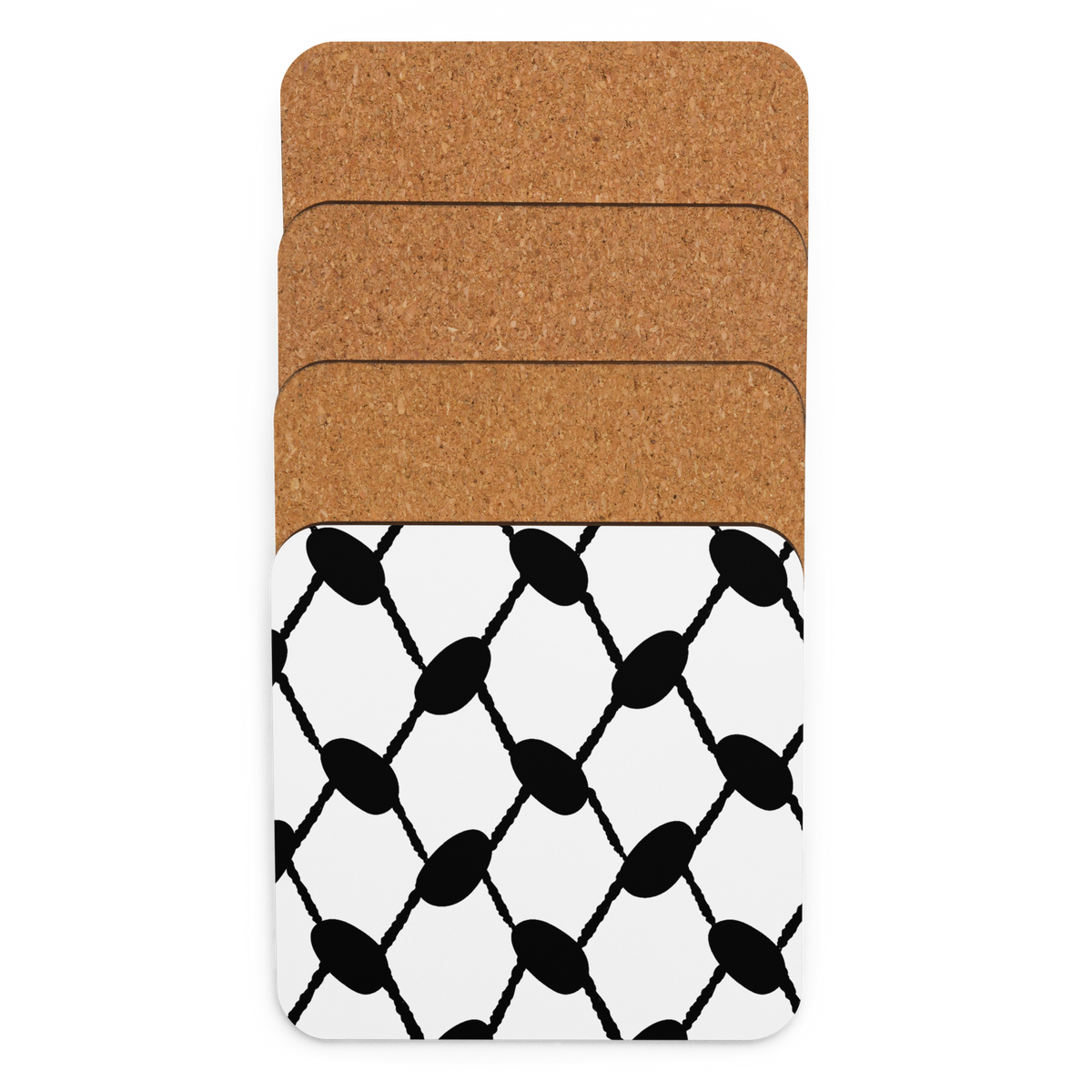 COASTER Cork-back - KUFIYAH