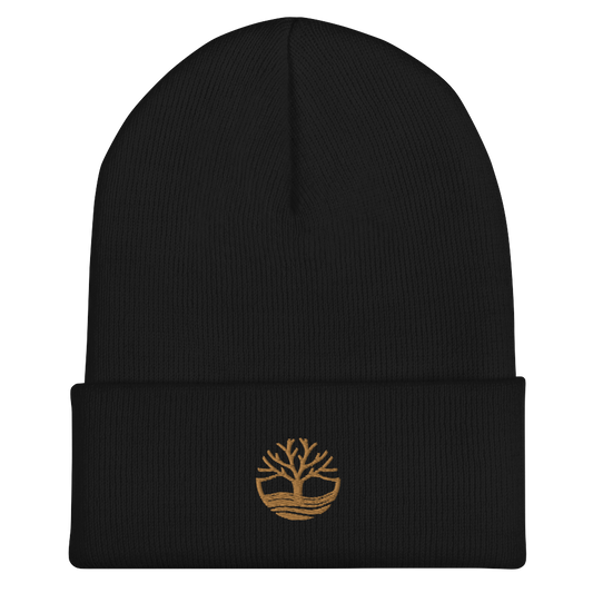 CAP Cuffed Beanie - TAKBEERLAND Logo - Gold