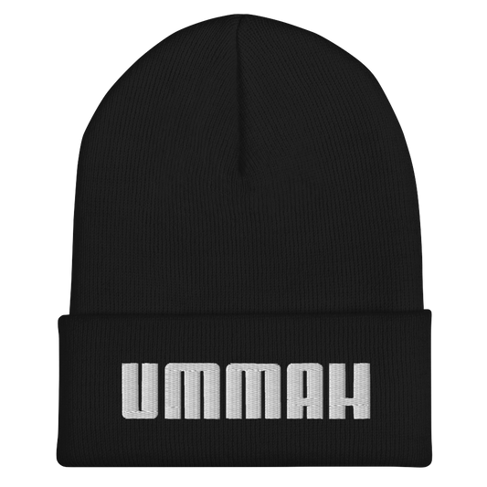 CAP Cuffed Beanie - UMMAH - White