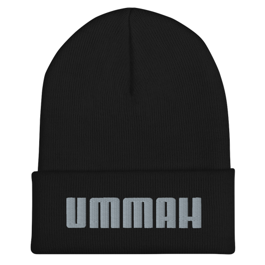 CAP Cuffed Beanie - UMMAH - Silver