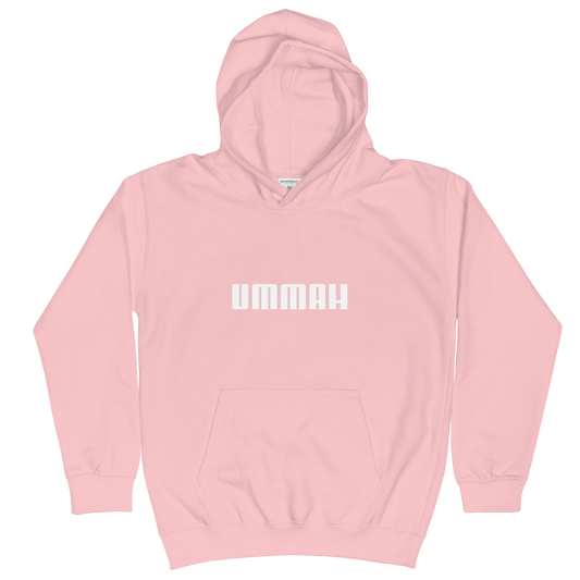 CHILDREN's Hoodie (Youth) - UMMAH - White