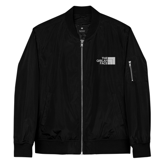 JACKET Premium Bomber - THE QIBLAH FACE - White Stitch
