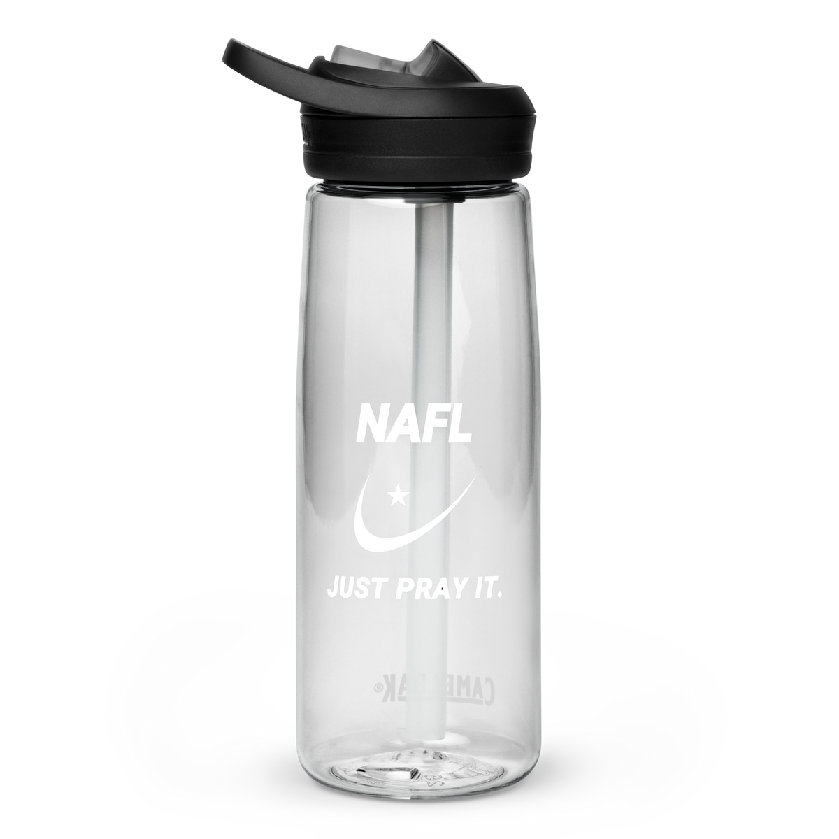 DRINK Water Bottle w/ Lid and Straw - NAFL - White