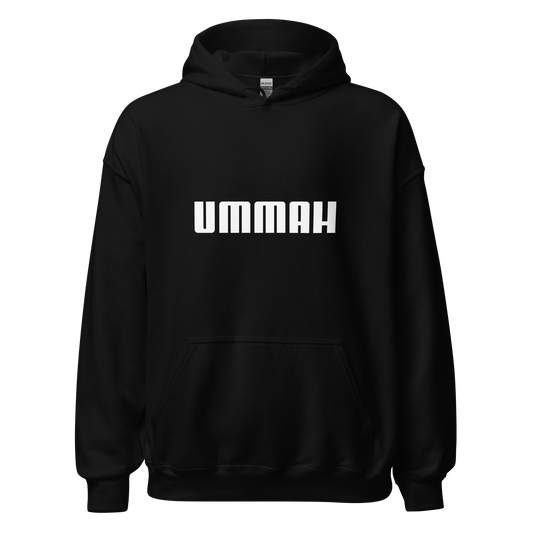 HOODIE Heavy Blend (Adult) - UMMAH (Centered/Medium) - White