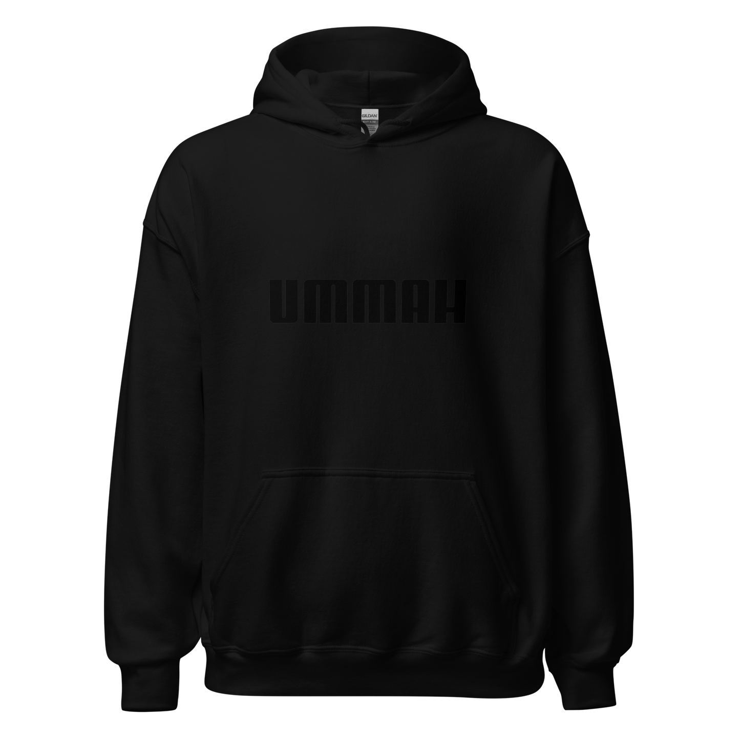HOODIE Heavy Blend (Adult) - UMMAH (Centered/Medium) - Black