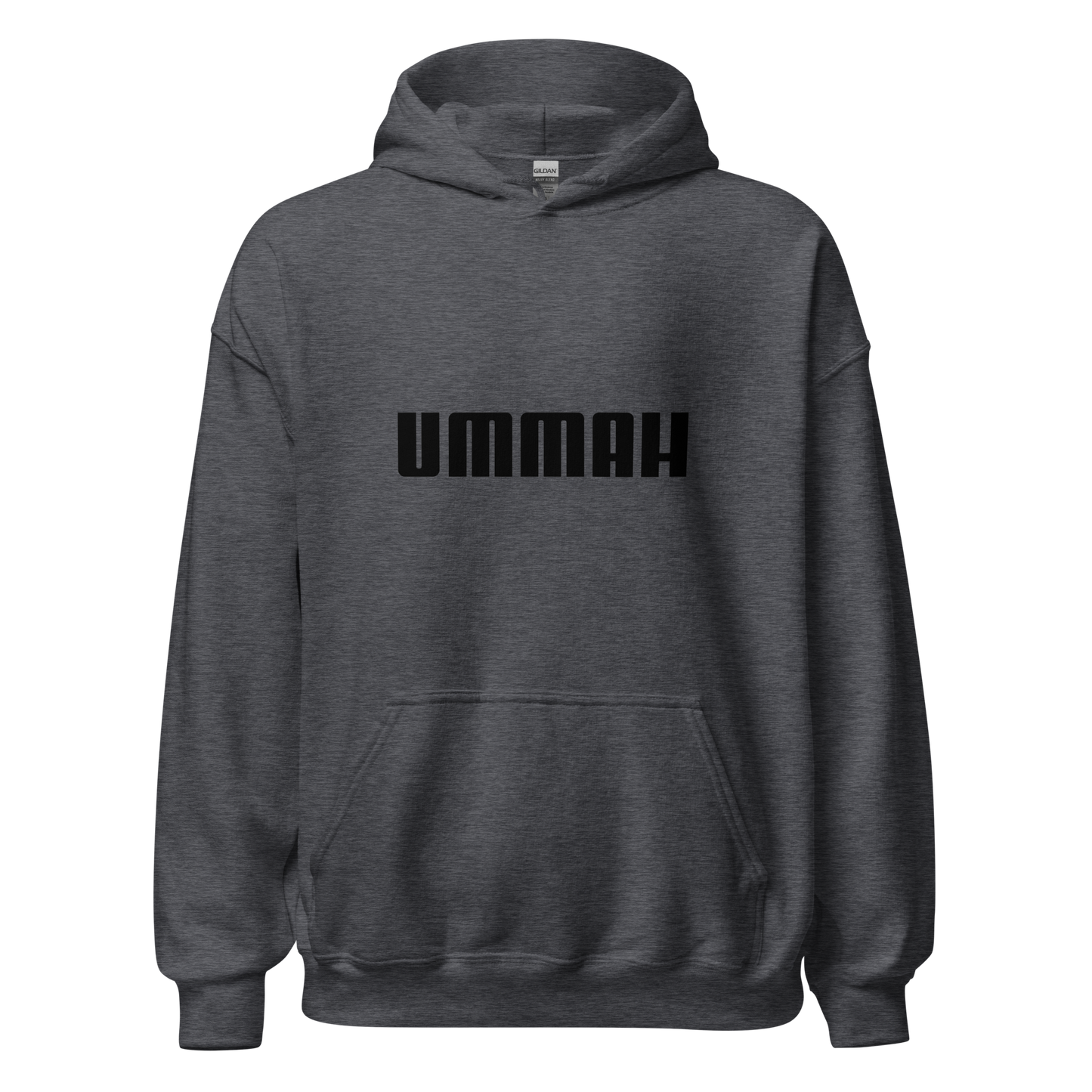 HOODIE Heavy Blend (Adult) - UMMAH (Centered/Medium) - Black