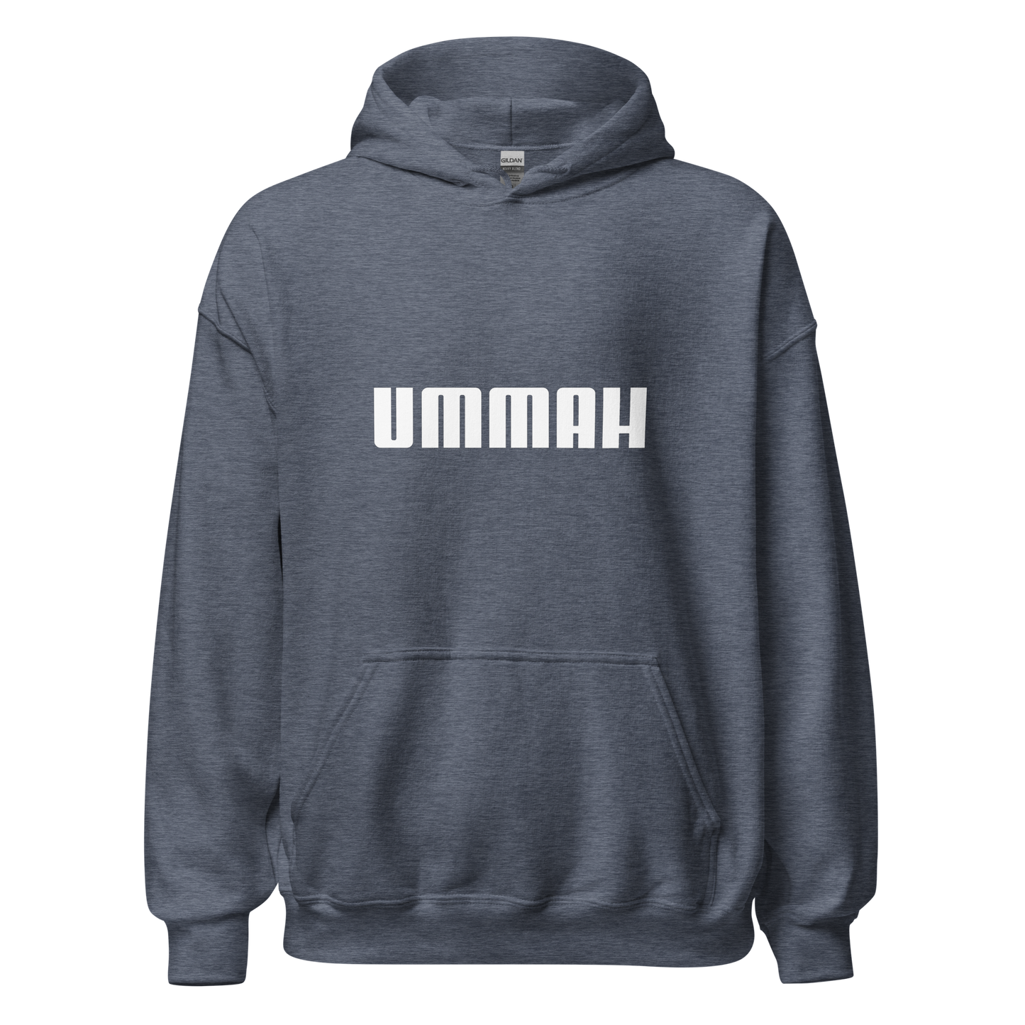 HOODIE Heavy Blend (Adult) - UMMAH (Centered/Medium) - White