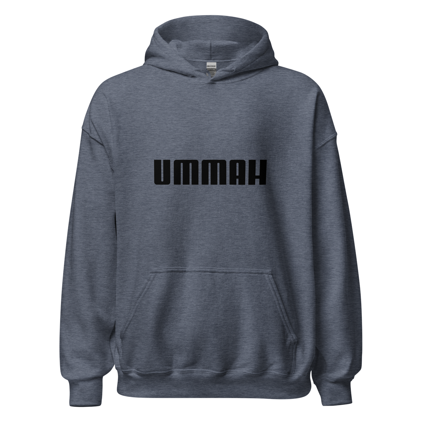 HOODIE Heavy Blend (Adult) - UMMAH (Centered/Medium) - Black