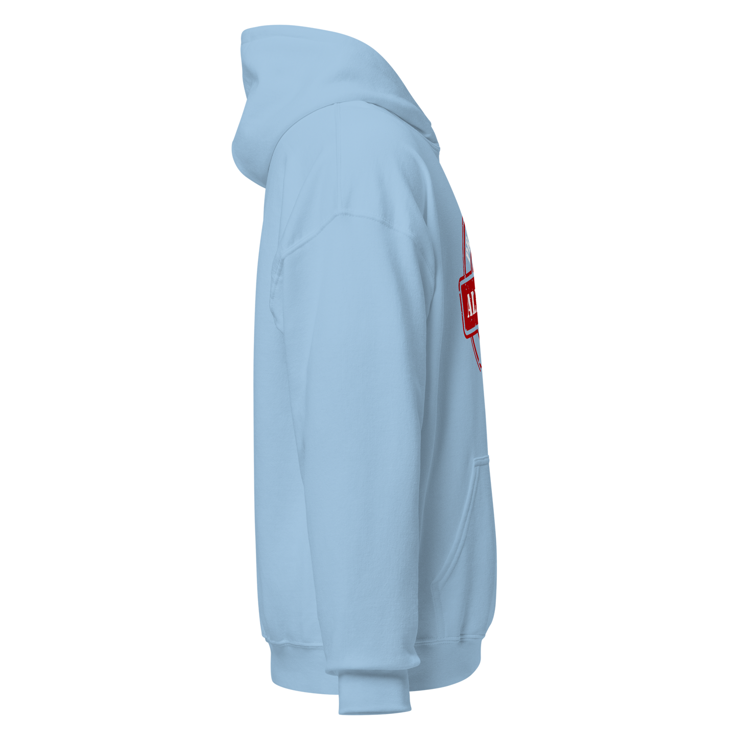 HOODIE Heavy Blend (Adult) - PROPERTY OF THE ALMIGHTY - White/White/Red