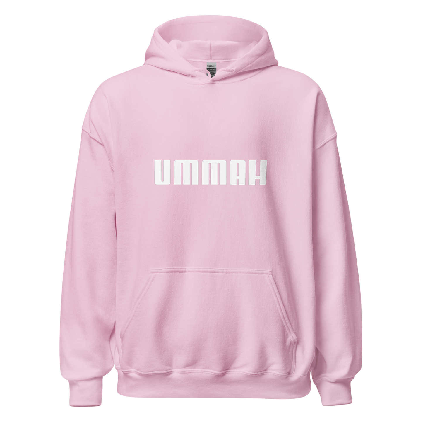 HOODIE Heavy Blend (Adult) - UMMAH (Centered/Medium) - White