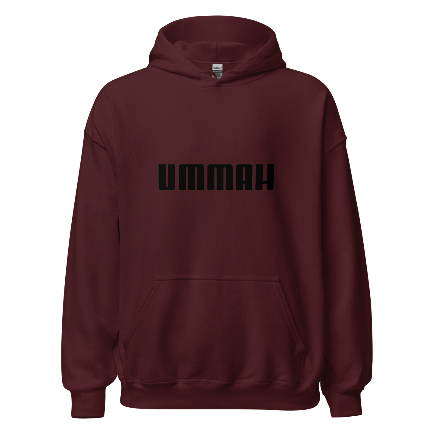 HOODIE Heavy Blend (Adult) - UMMAH (Centered/Medium) - Black