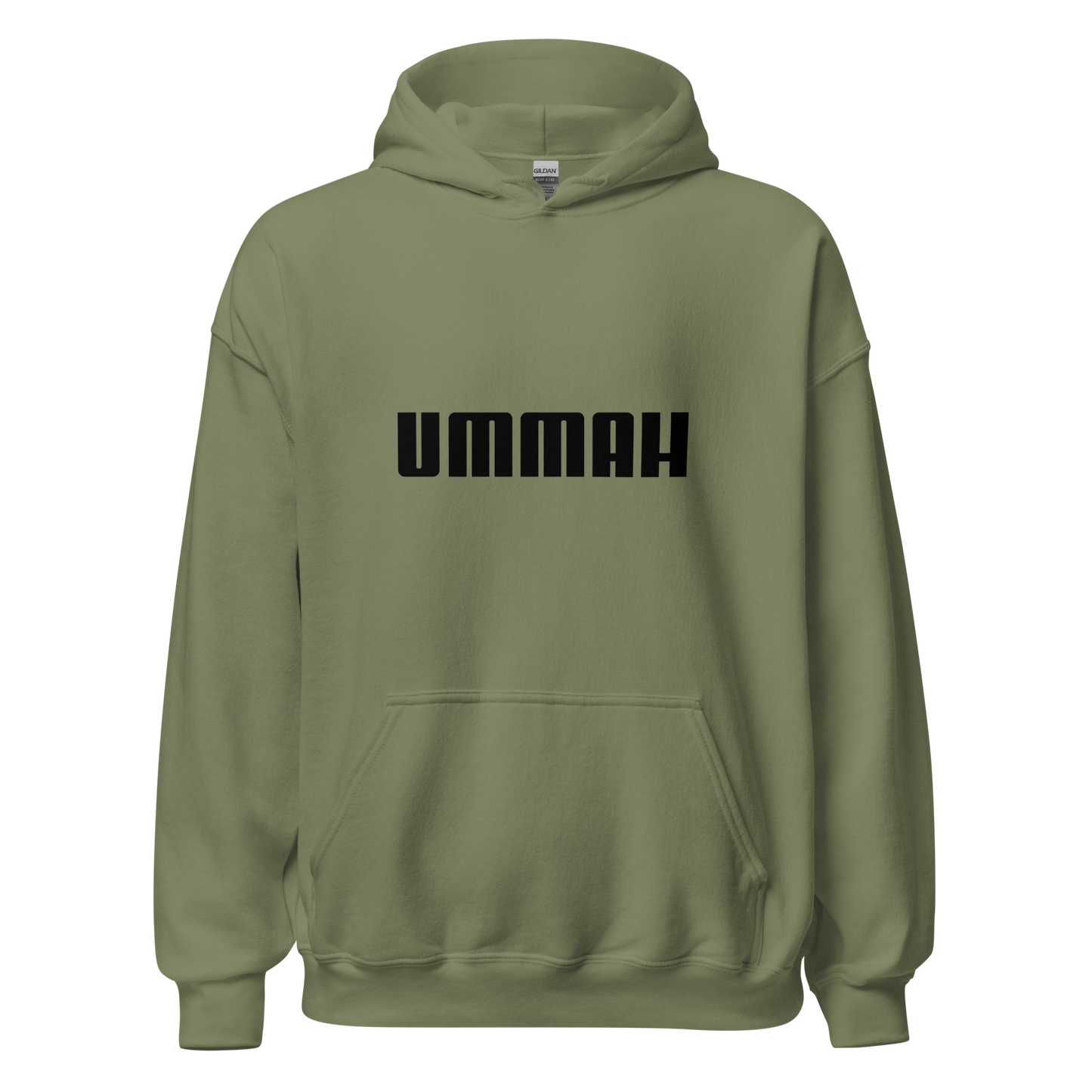 HOODIE Heavy Blend (Adult) - UMMAH (Centered/Medium) - Black