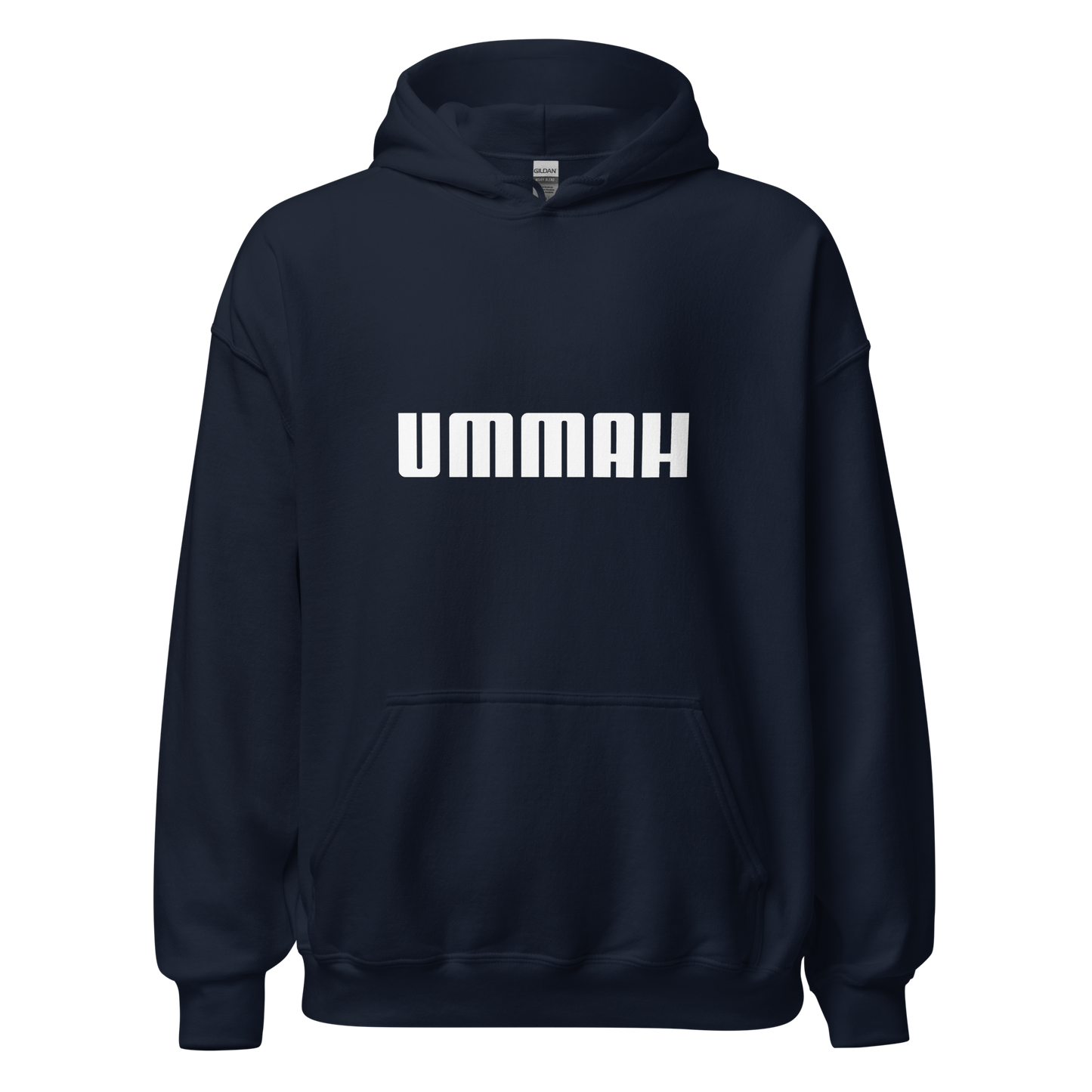 HOODIE Heavy Blend (Adult) - UMMAH (Centered/Medium) - White