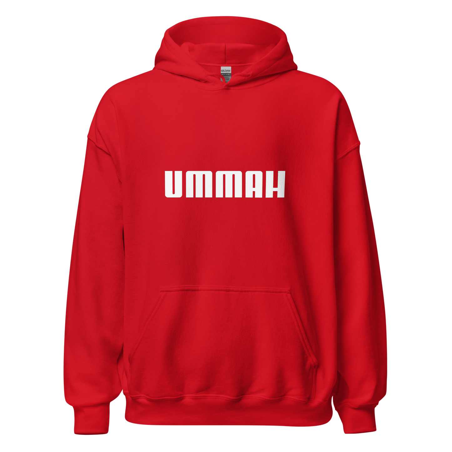 HOODIE Heavy Blend (Adult) - UMMAH (Centered/Medium) - White