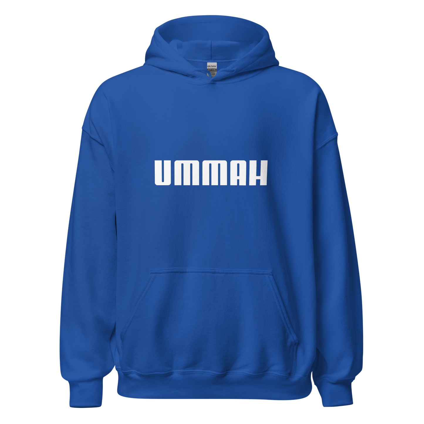 HOODIE Heavy Blend (Adult) - UMMAH (Centered/Medium) - White