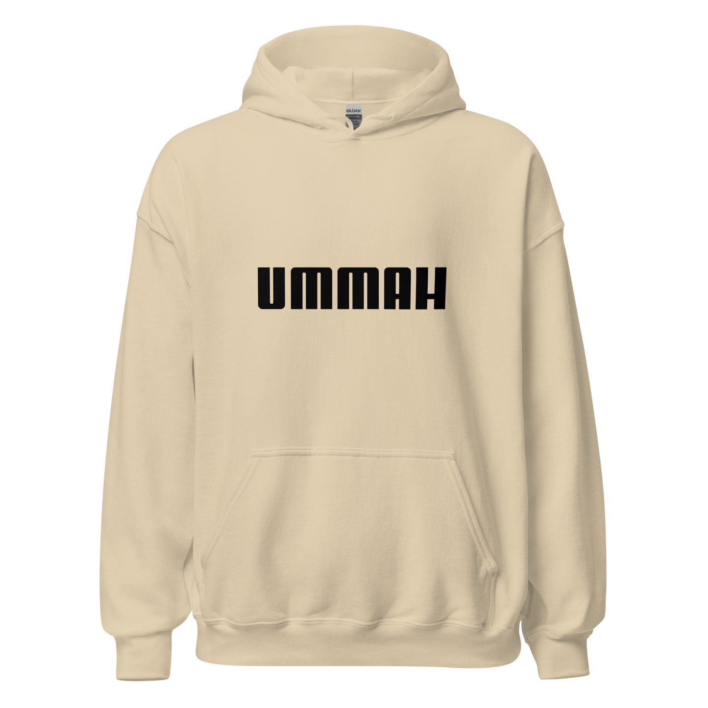 HOODIE Heavy Blend (Adult) - UMMAH (Centered/Medium) - Black