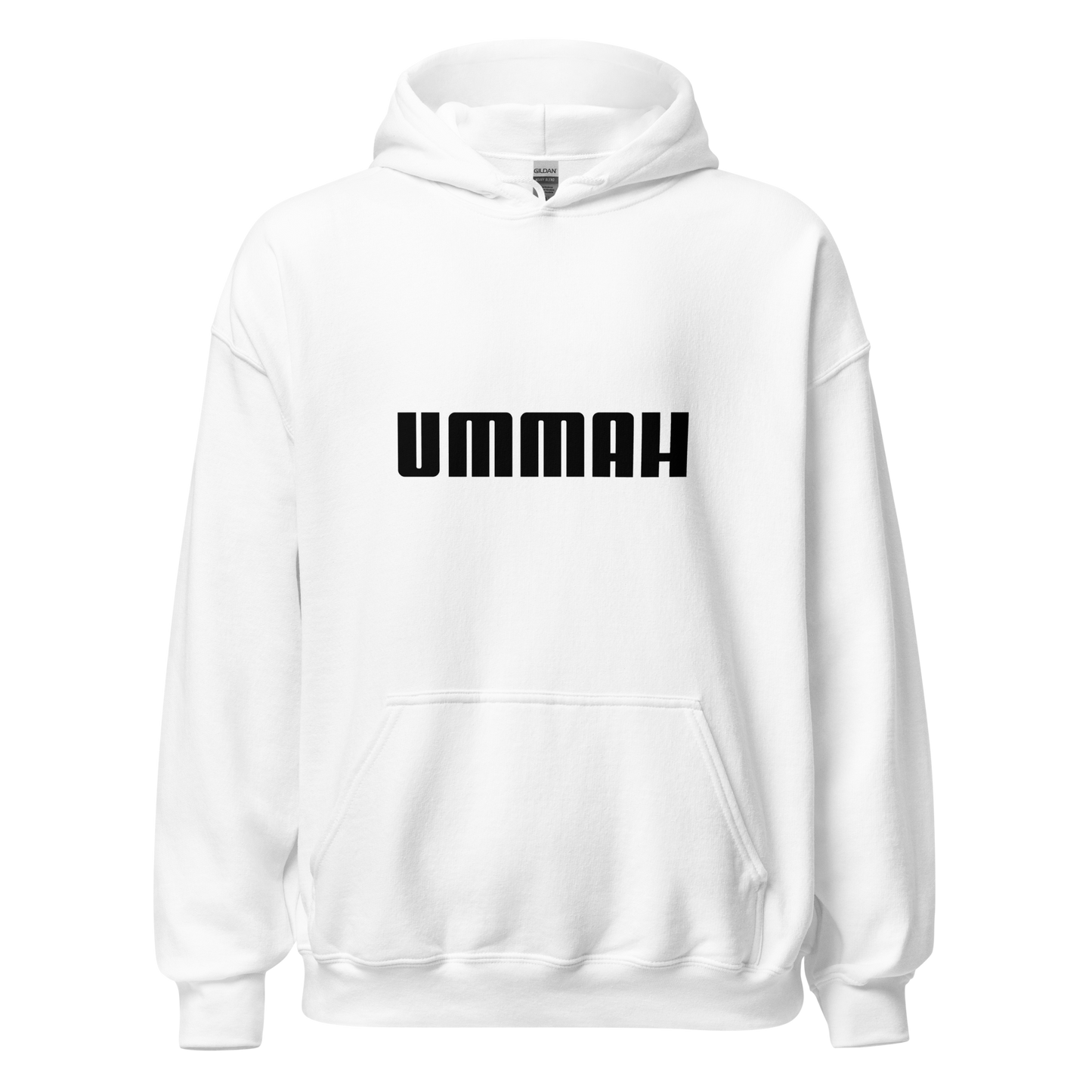 HOODIE Heavy Blend (Adult) - UMMAH (Centered/Medium) - Black