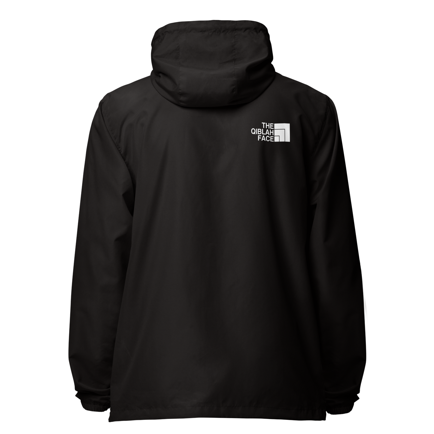 JACKET Lightweight Zip Windbreaker - THE QIBLAH FACE - White