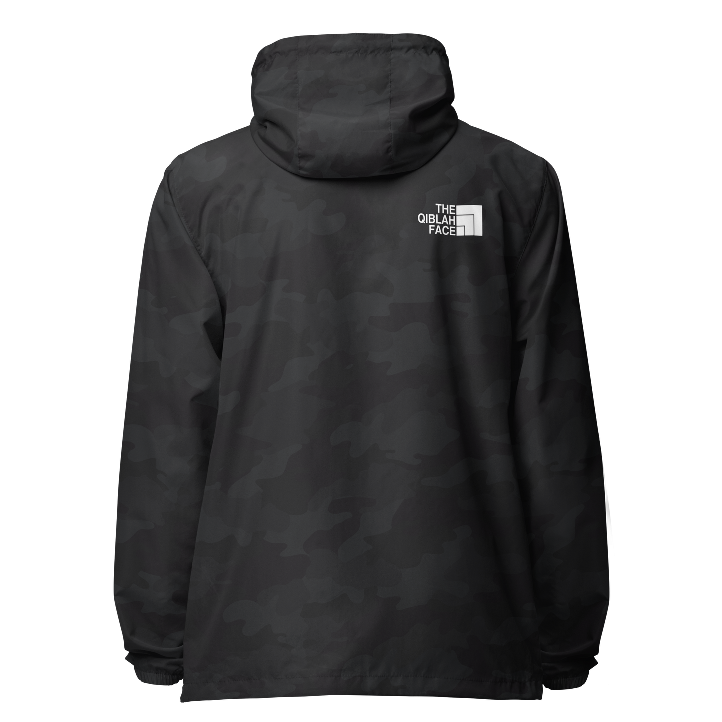 JACKET Lightweight Zip Windbreaker - THE QIBLAH FACE - White