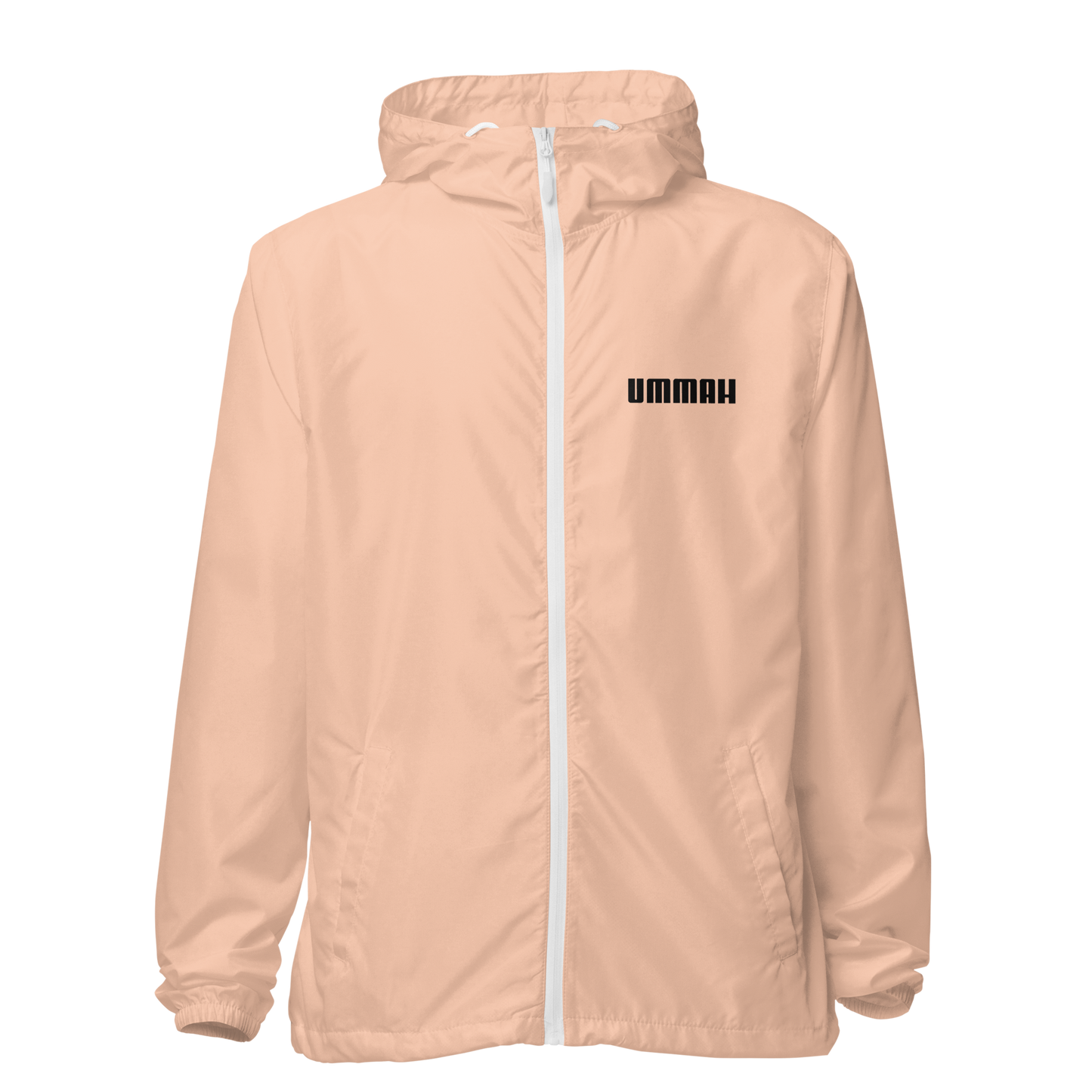 JACKET Lightweight Zip Windbreaker - UMMAH - Black