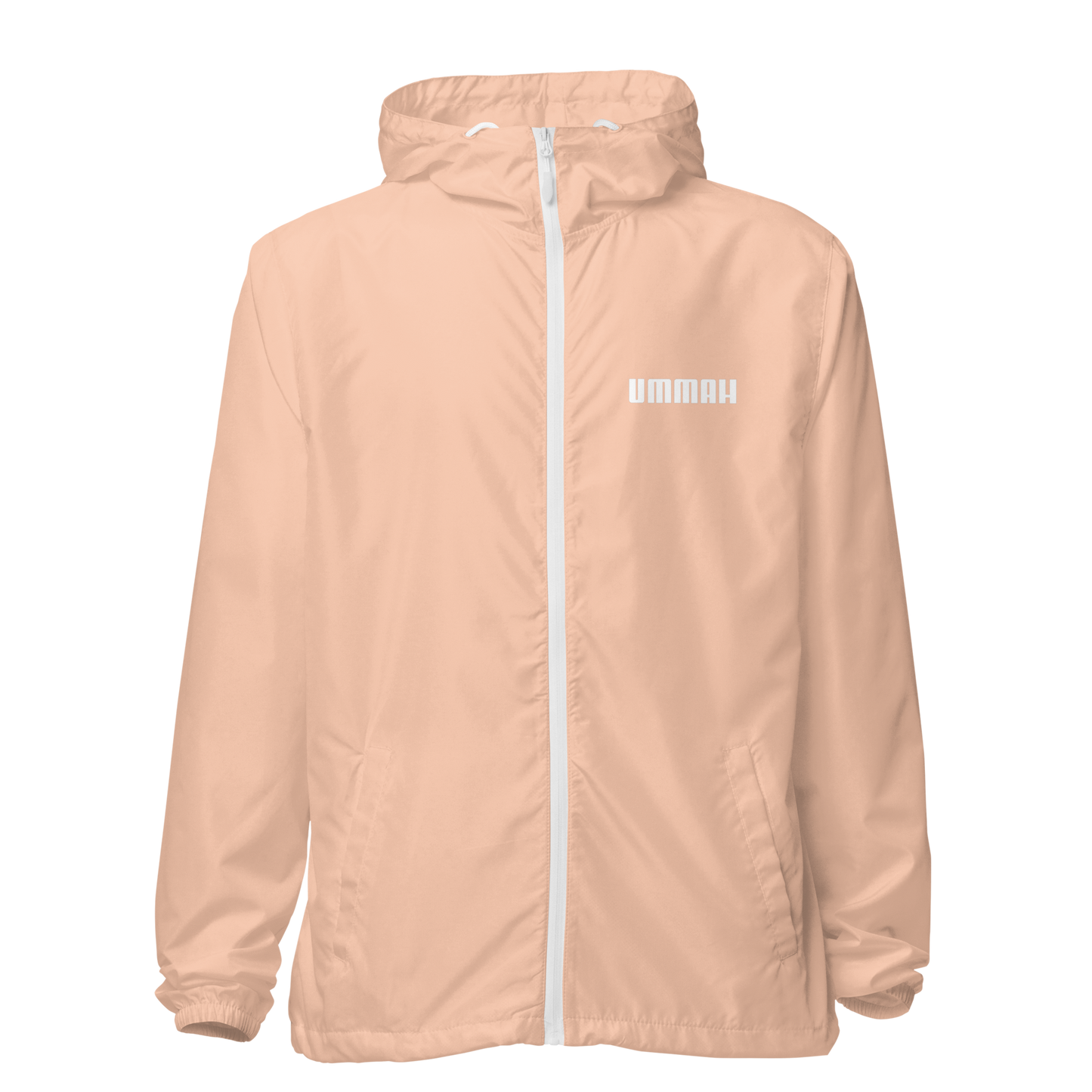 JACKET Lightweight Zip Windbreaker - UMMAH - White